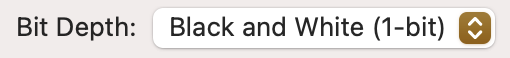Bit depth selector